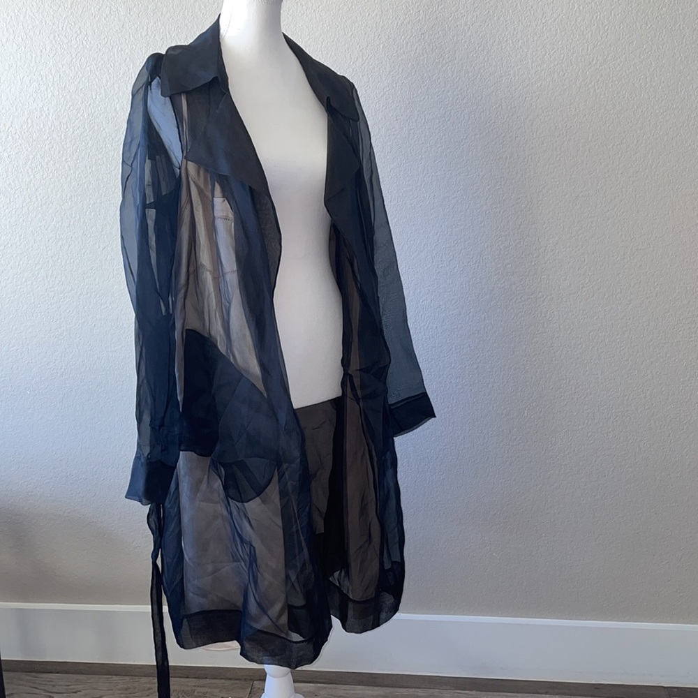 Maison Margiela 1 sheer black coat No offers please price firm Size 42 Italian - Picture 17 of 17